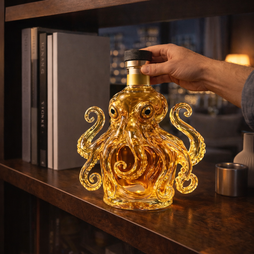 Whisky Fles - Octopus Editie