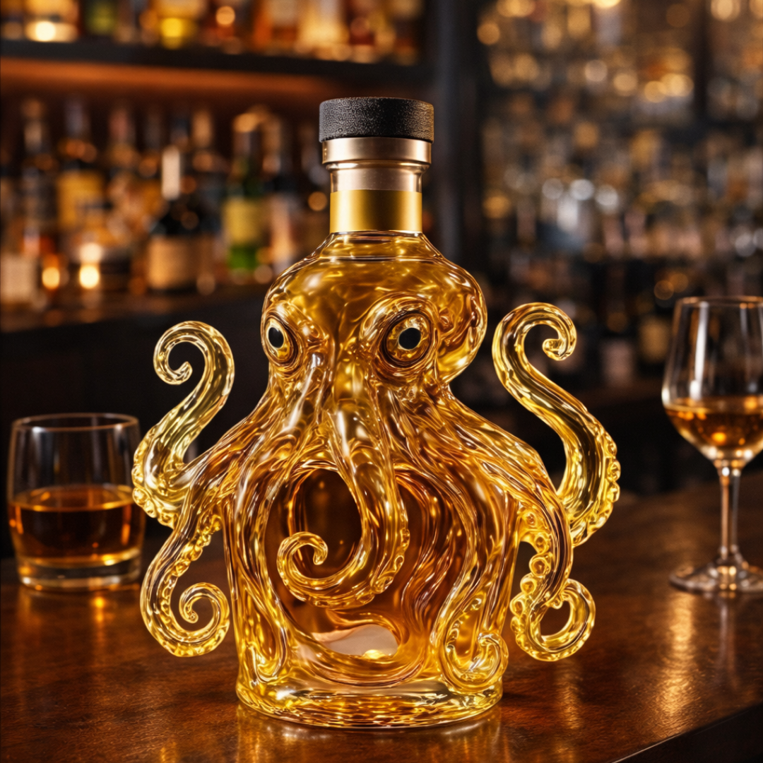 Whisky Fles - Octopus Editie