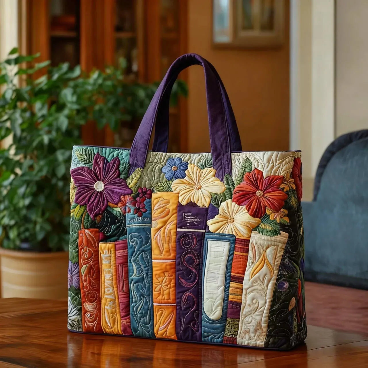 Gequilte Tas - Boekenliefhebber