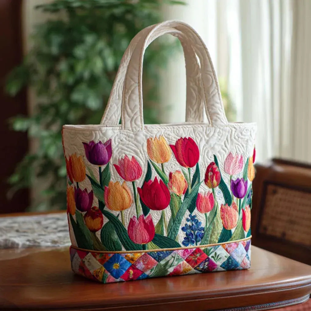 Gekleed Tas - Tulpen Tuin