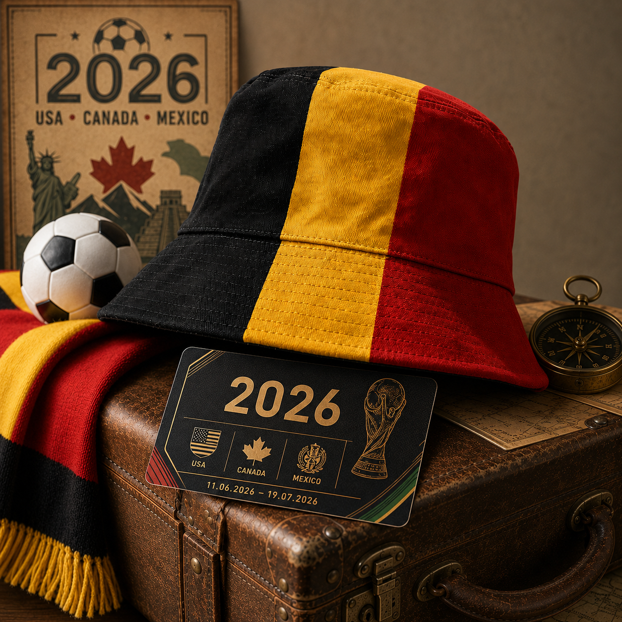 WK 2026 – Bucket Hat België Editie