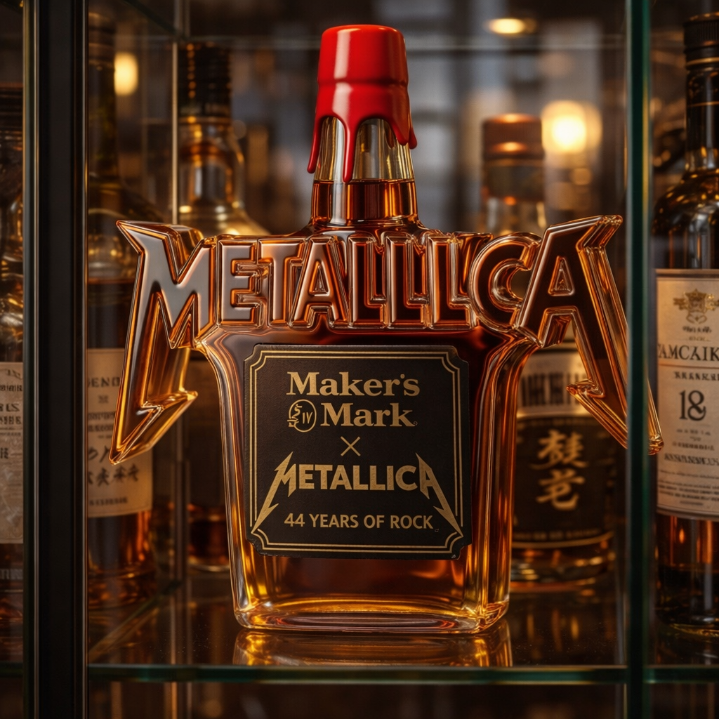 Whiskeyfles - Metallica Rock Editie