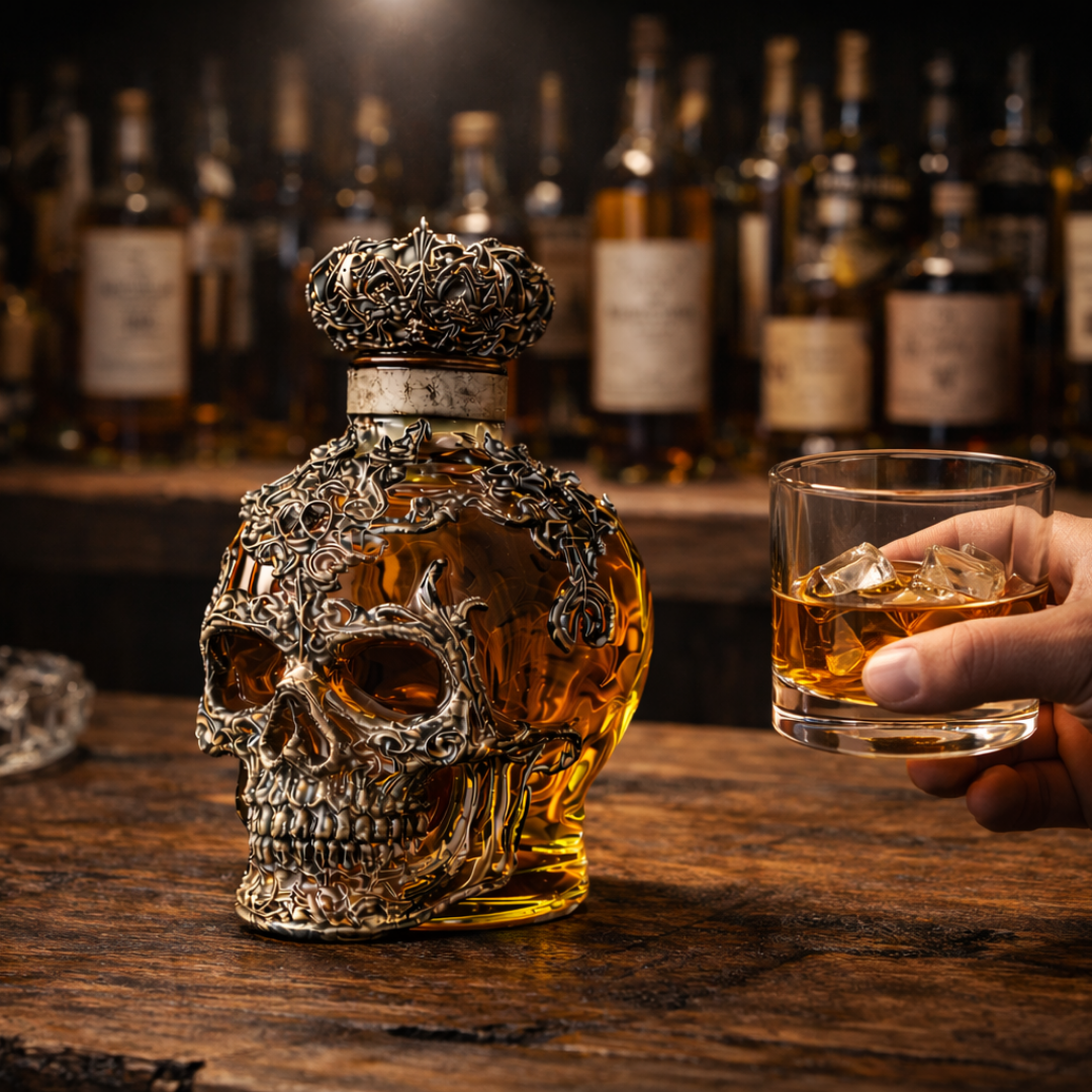 Whiskyfles - Skull Editie