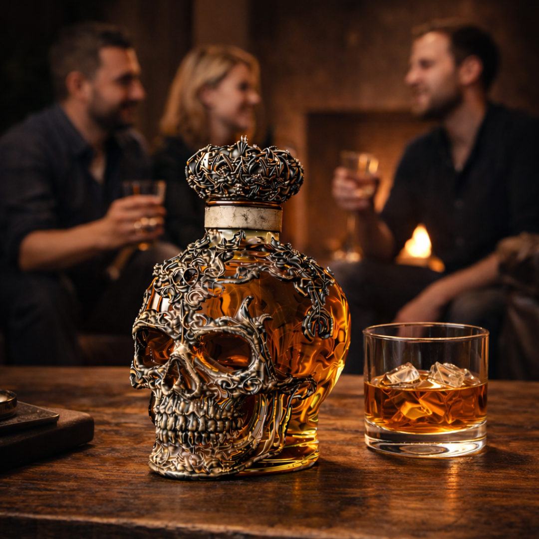 Whiskyfles - Skull Editie