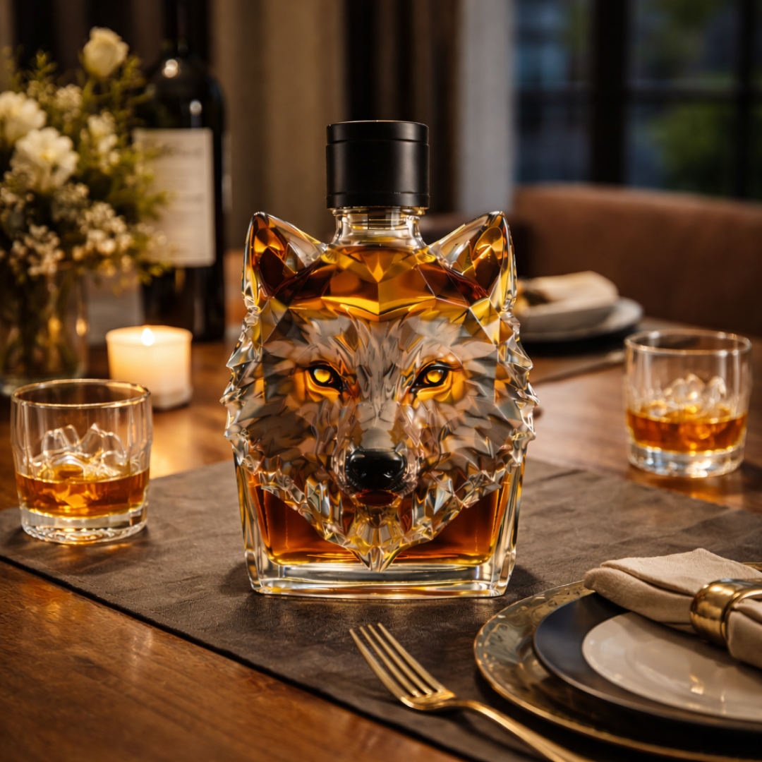 Whiskyfles - Wolf Editie