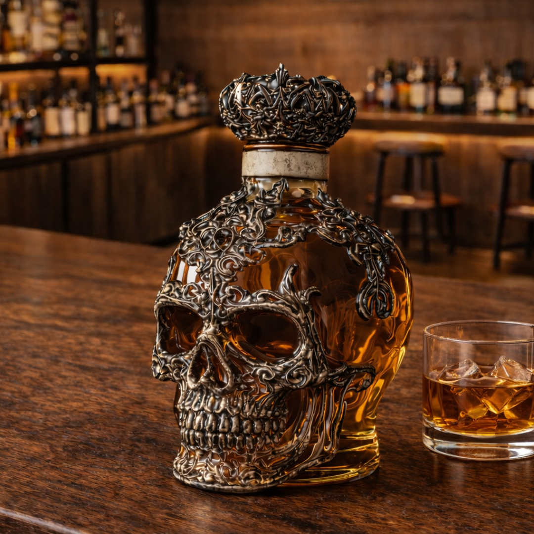 Whiskyfles - Skull Editie