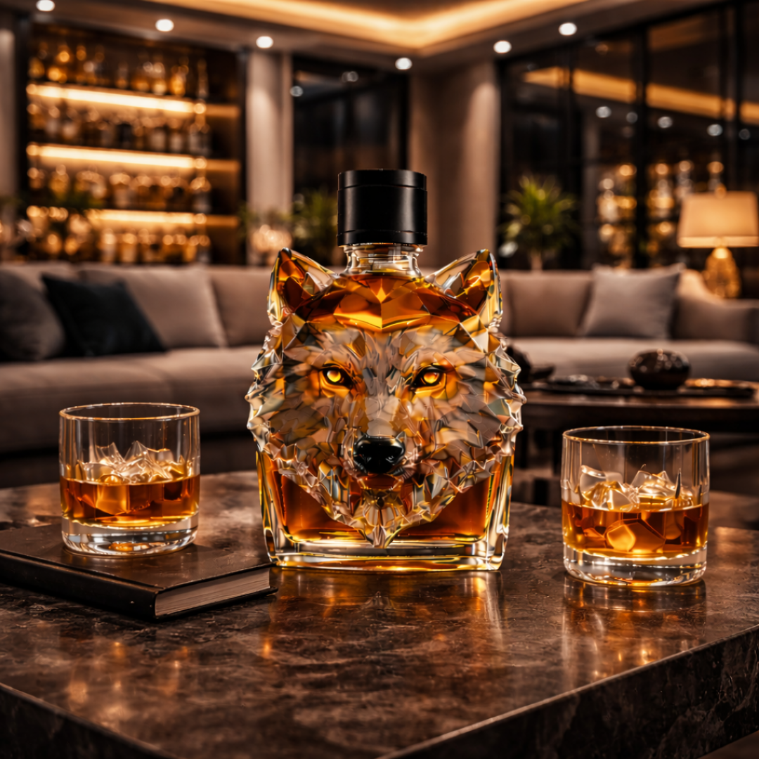 Whiskyfles - Wolf Editie