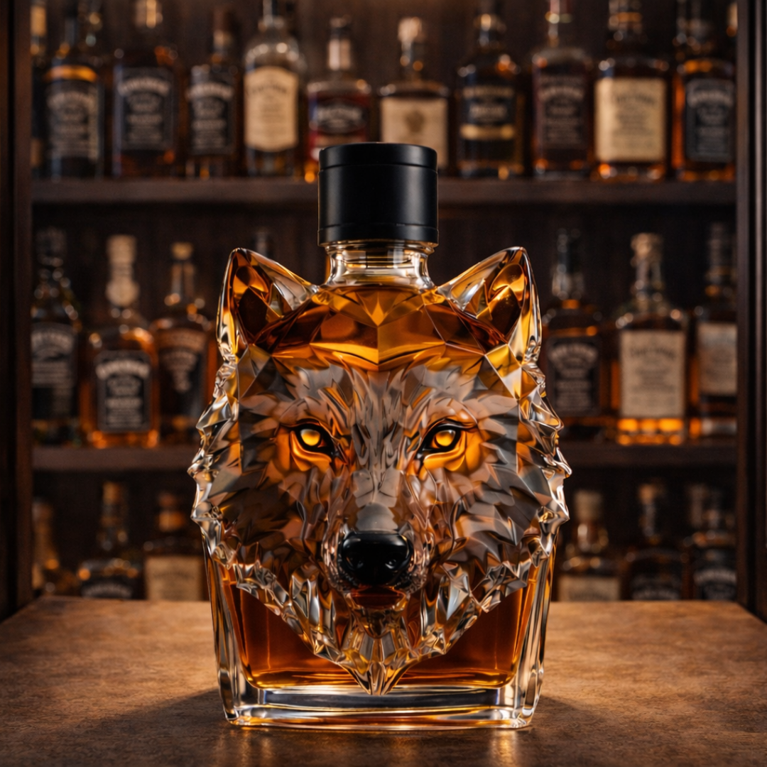 Whiskyfles - Wolf Editie