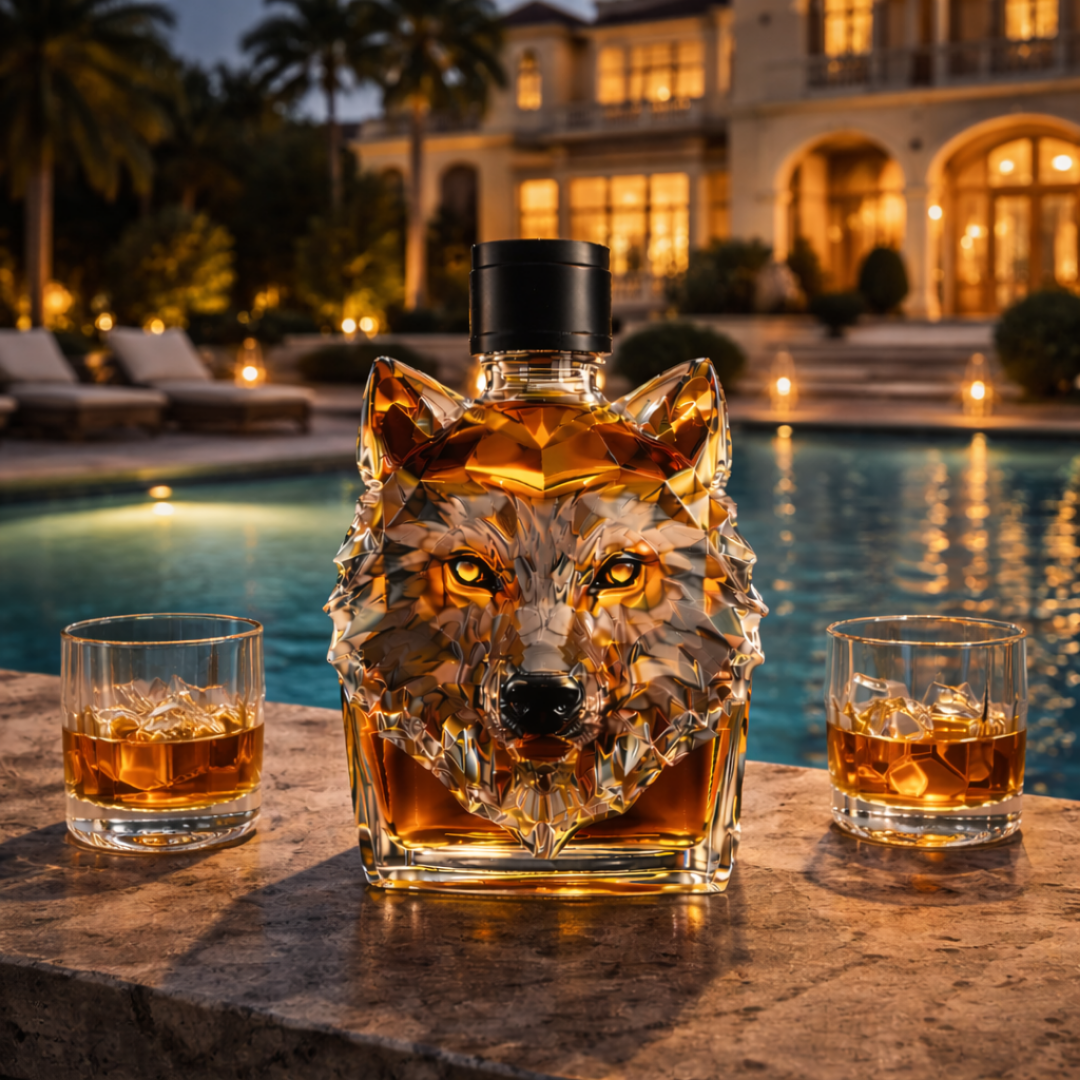 Whiskyfles - Wolf Editie