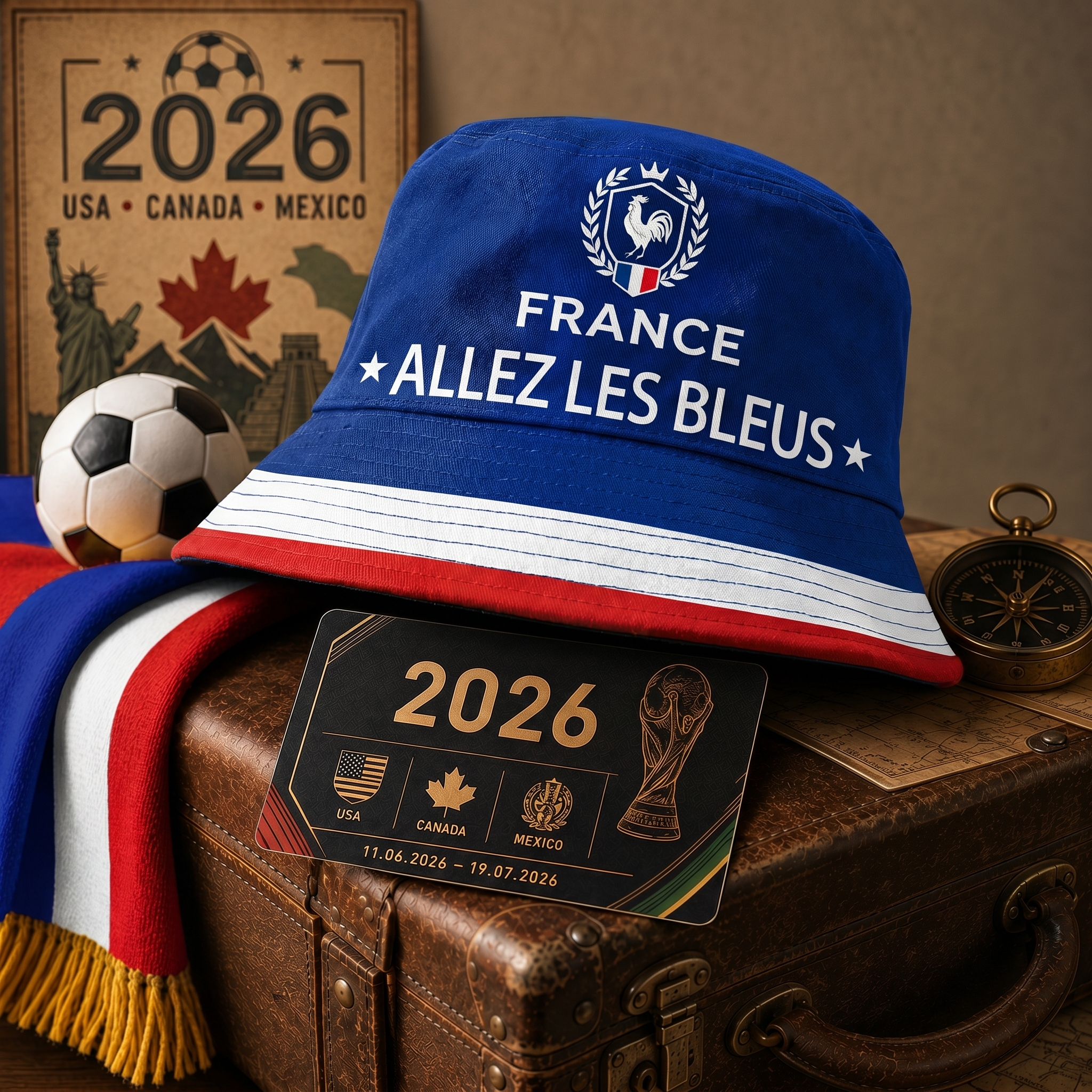 WK 2026 – Bucket Hat Frankrijk Editie