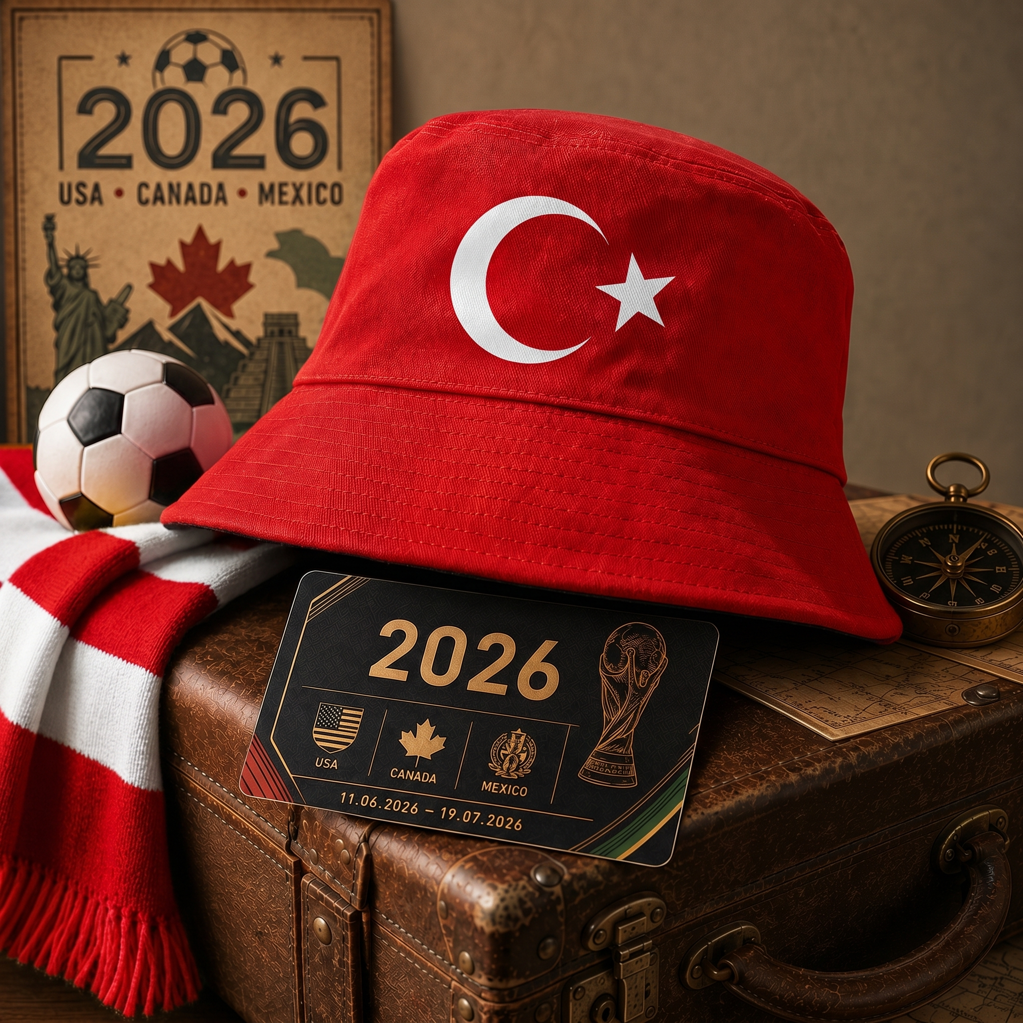 WK 2026 – Bucket Hat Turkije Editie