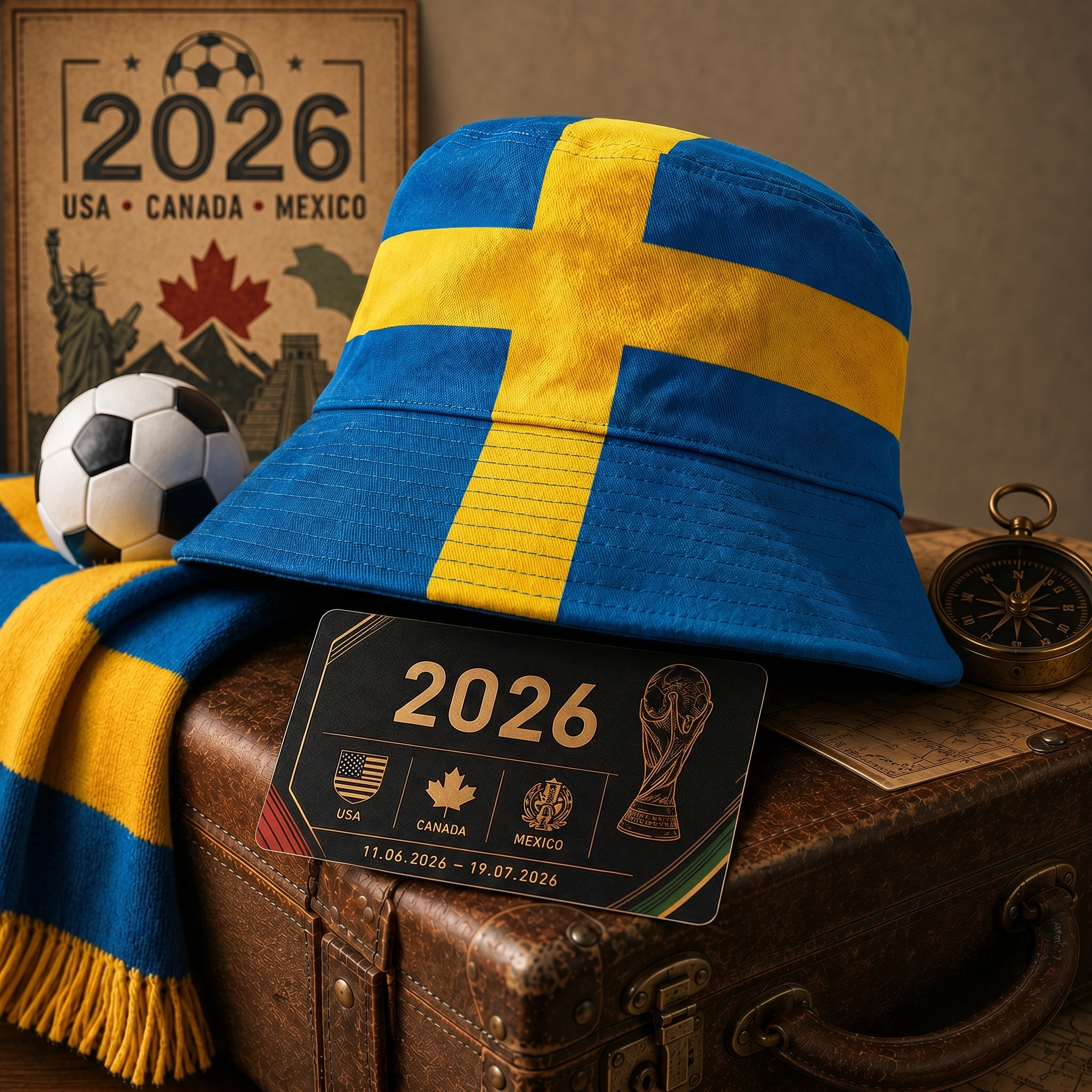 WK 2026 – Bucket Hat Zweden Editie
