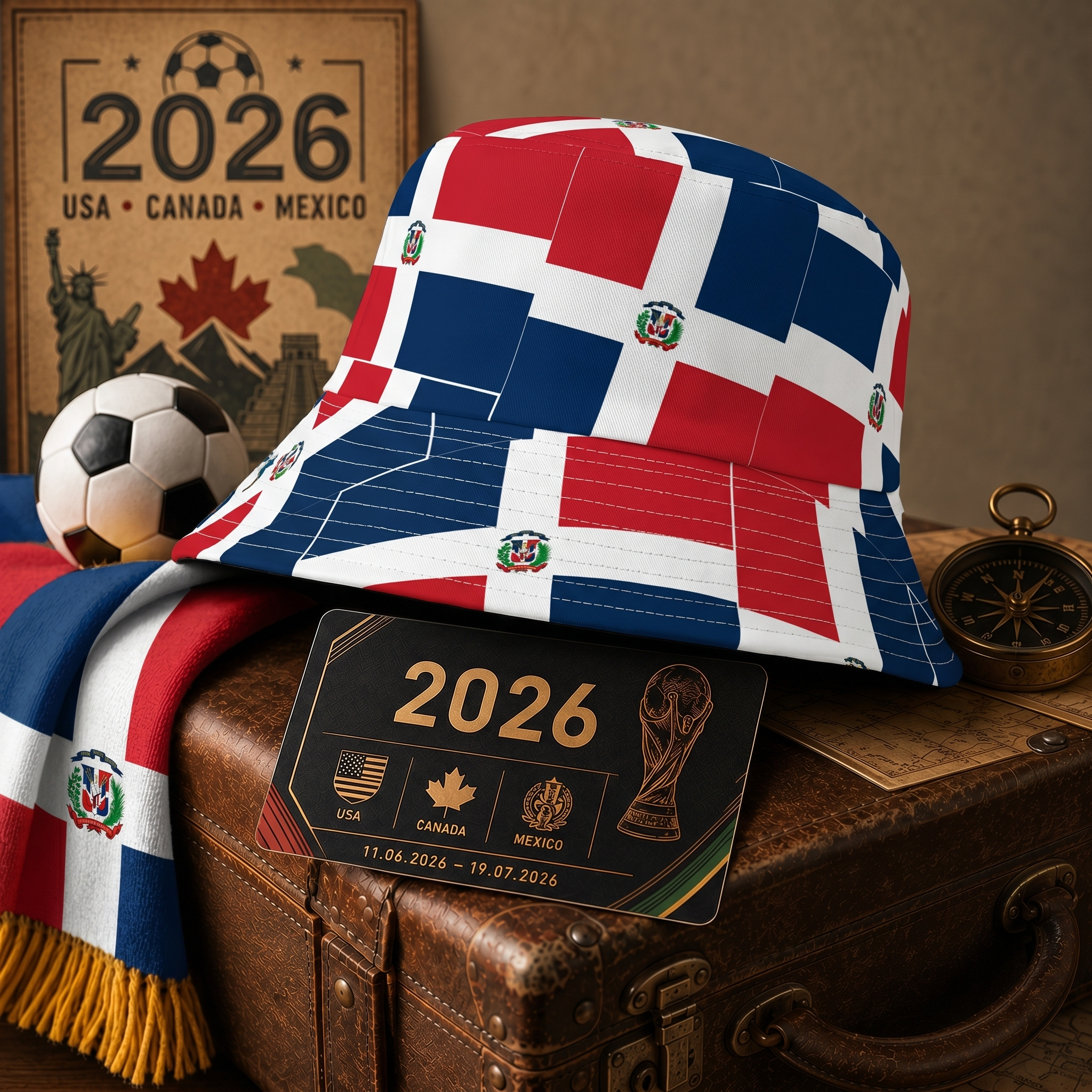 WK 2026 – Bucket Hat Dominicaanse Republiek Editie