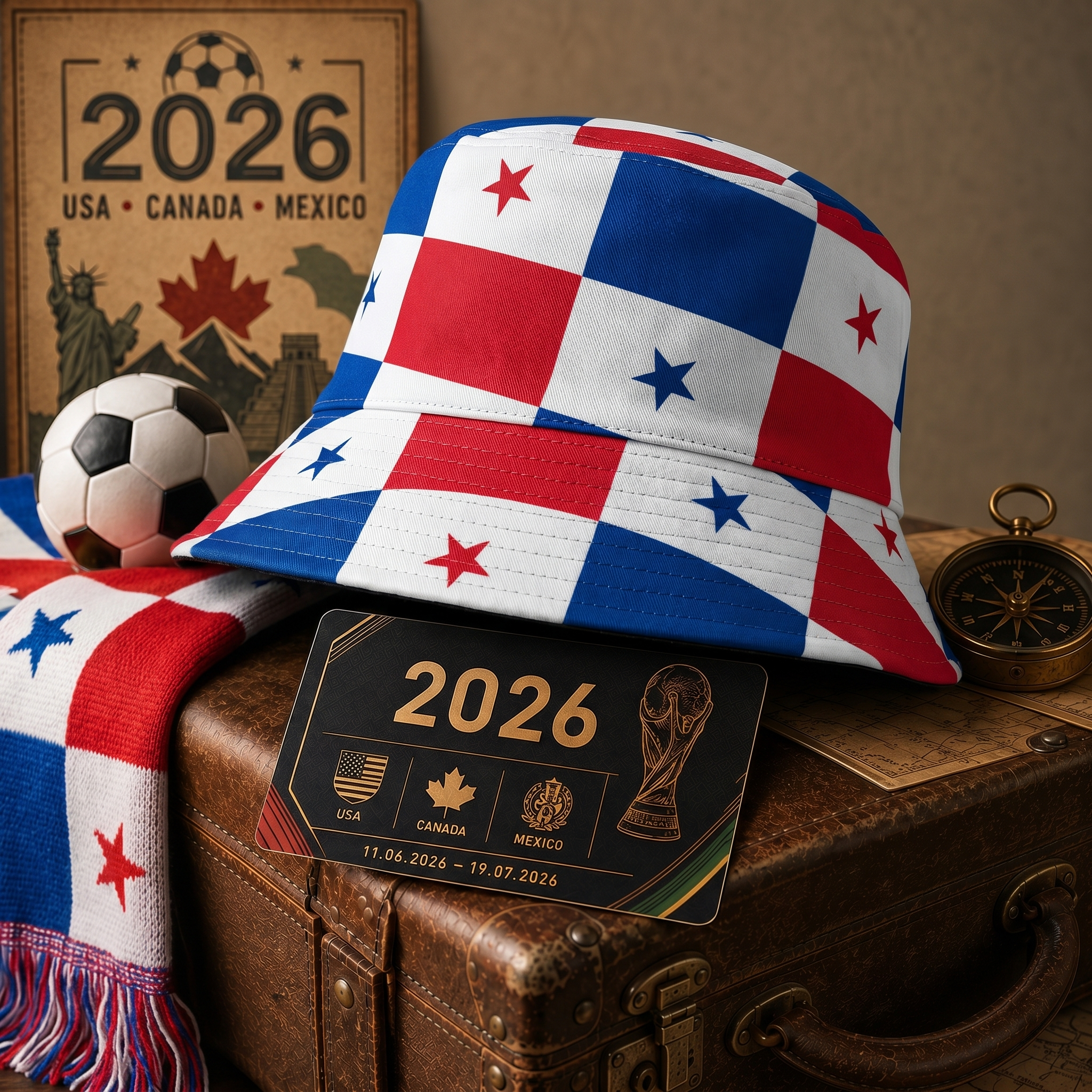WK 2026 – Bucket Hat Panama Editie