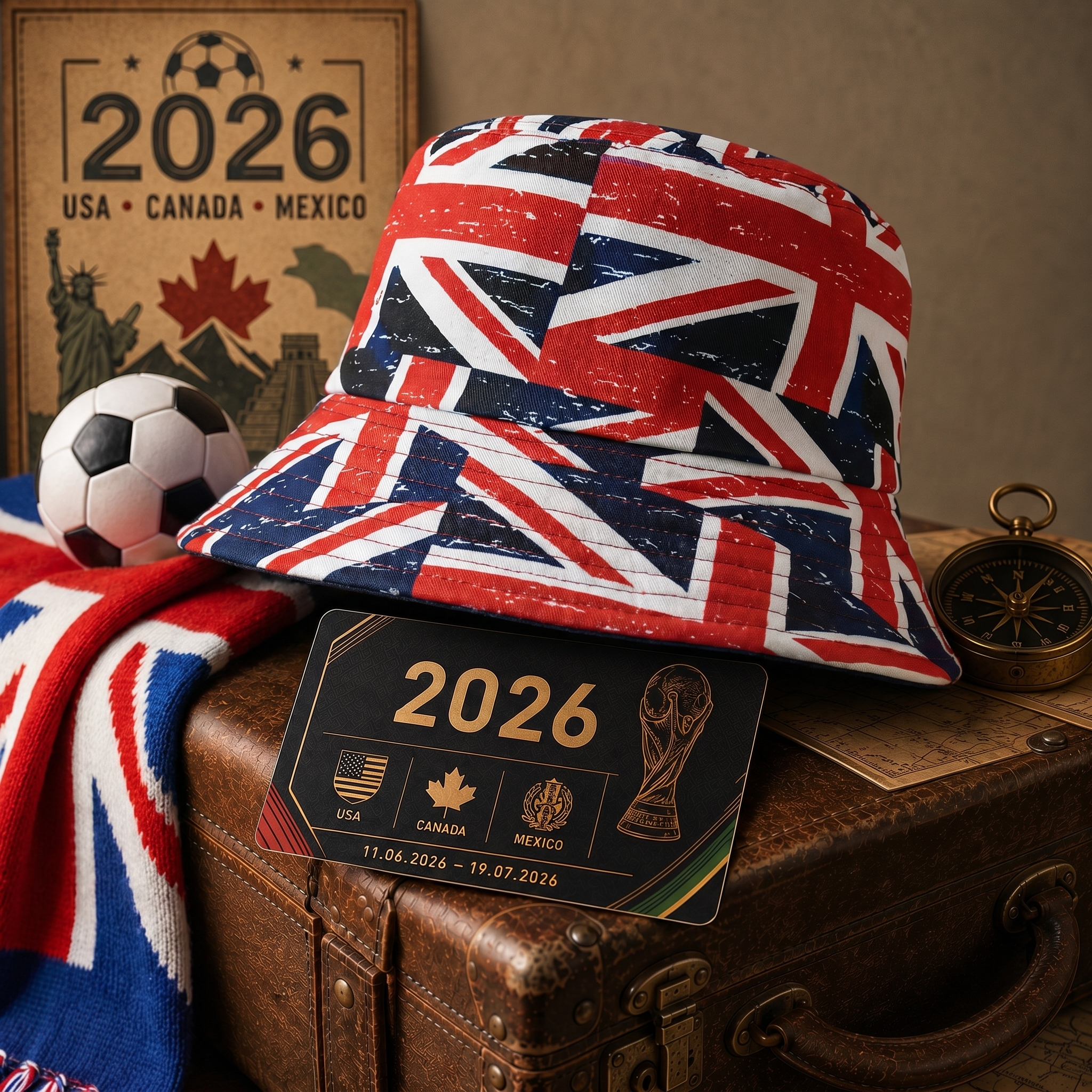 WK 2026 – Bucket Hat Verenigd Koninkrijk Editie