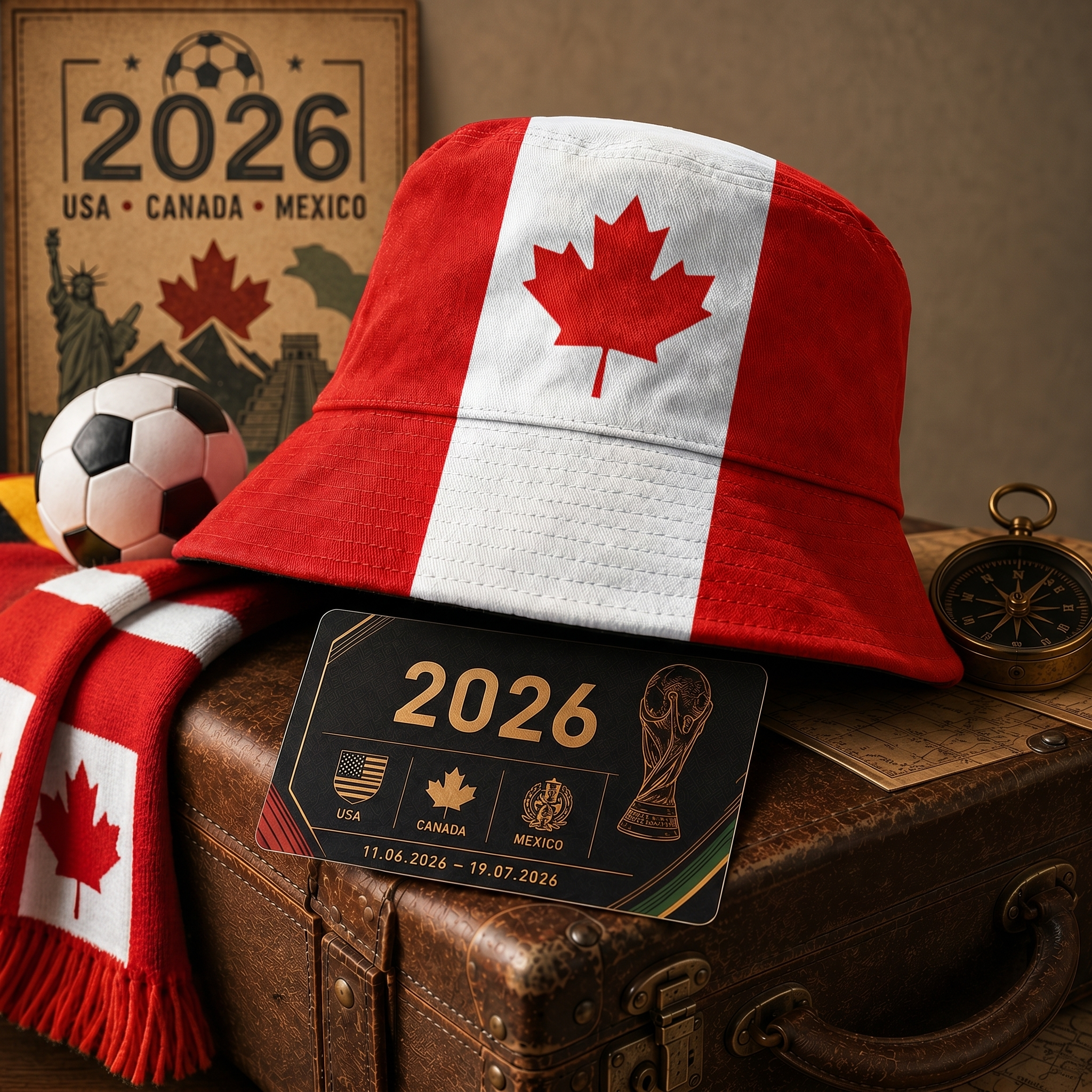 WK 2026 – Bucket Hat Canada Editie