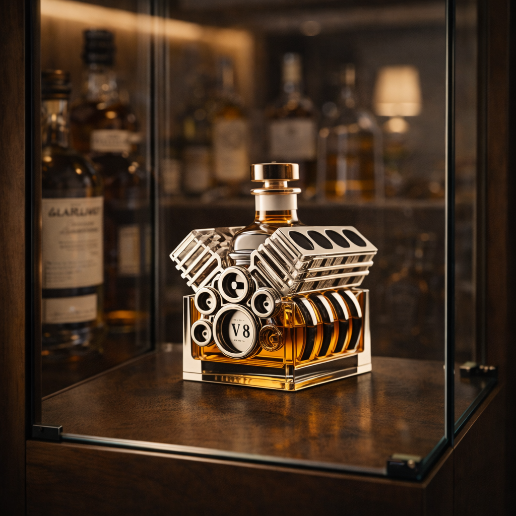 Whisky Fles - Motor Editie