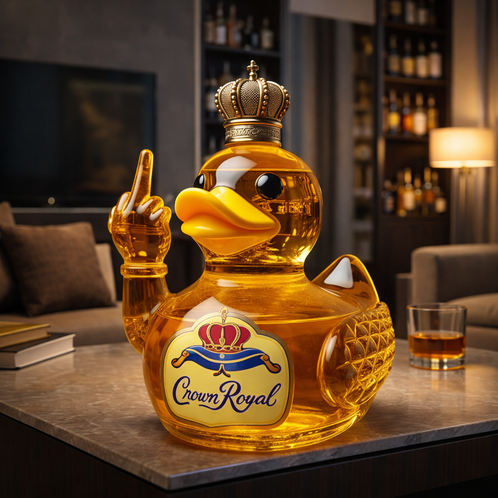 Whiskeyfles - Rebel Duck Editie