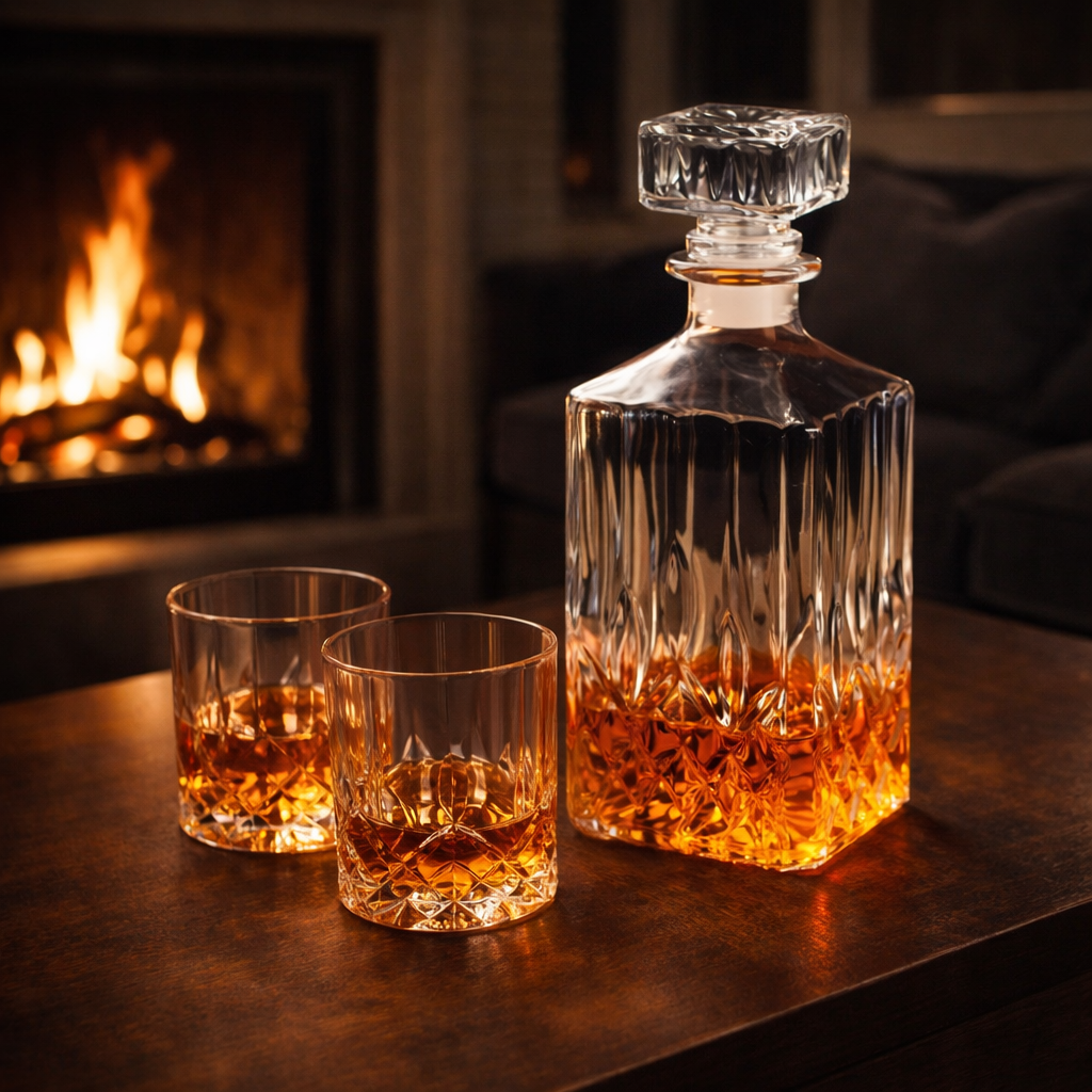 Whiskyfles - Set met Fles en Glas