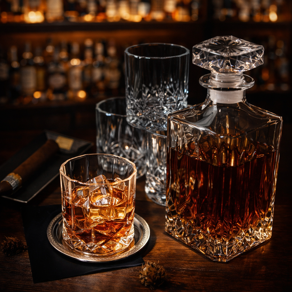 Whiskyfles - Set met Fles en Glas