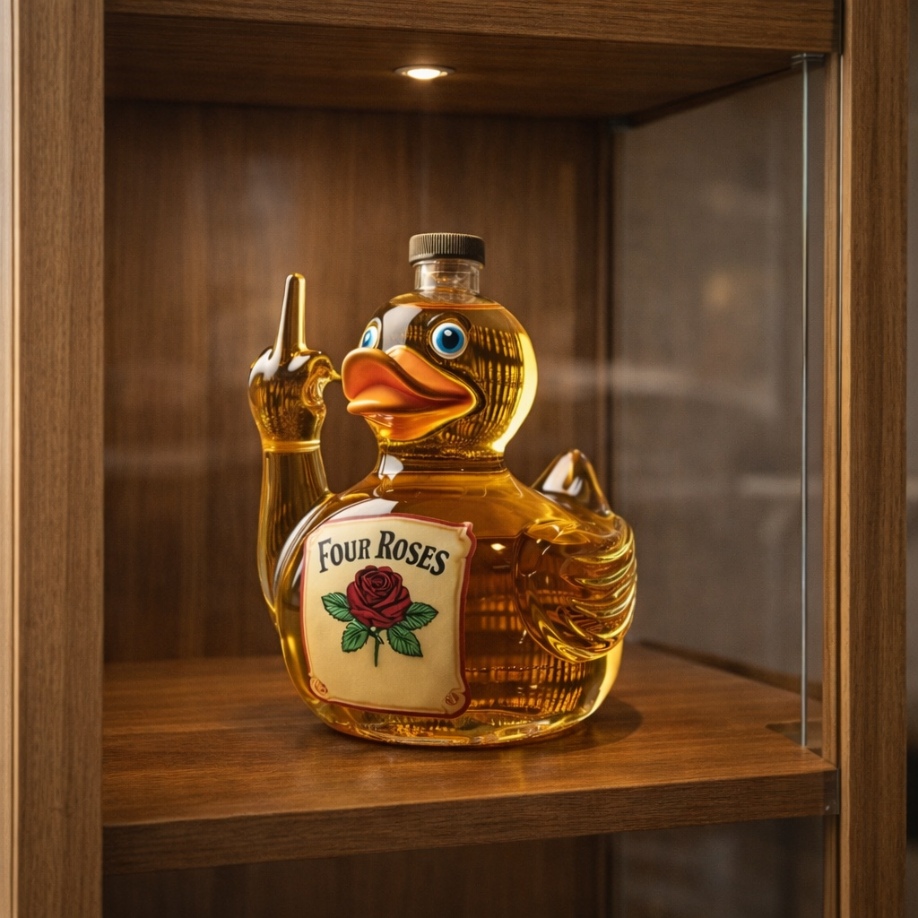 Whiskeyfles - Rebel Duck Editie