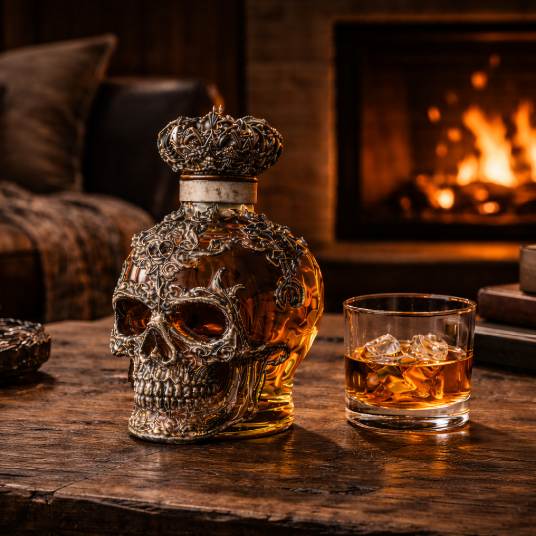 Whiskyfles - Skull Editie