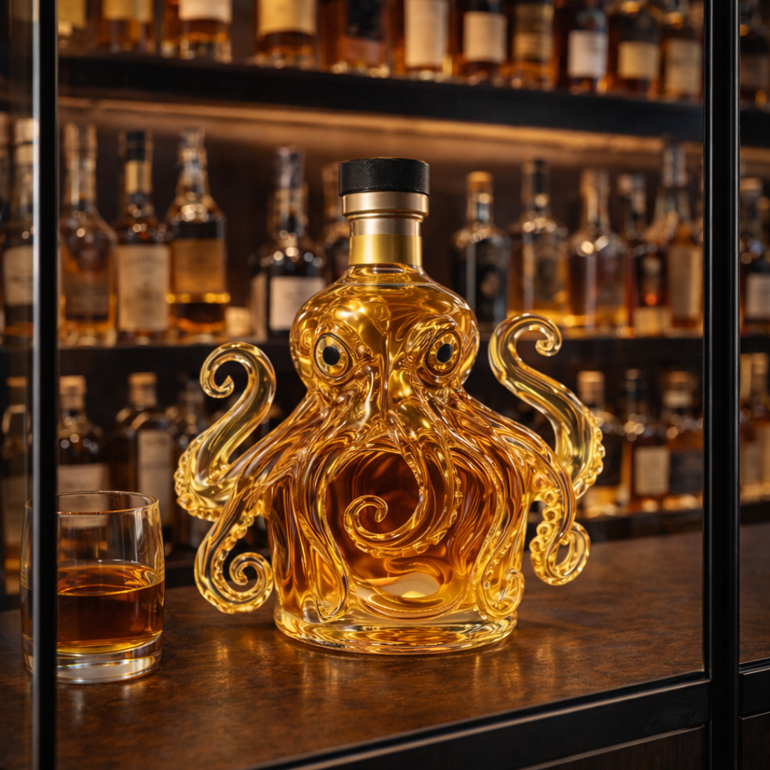 Whisky Fles - Octopus Editie