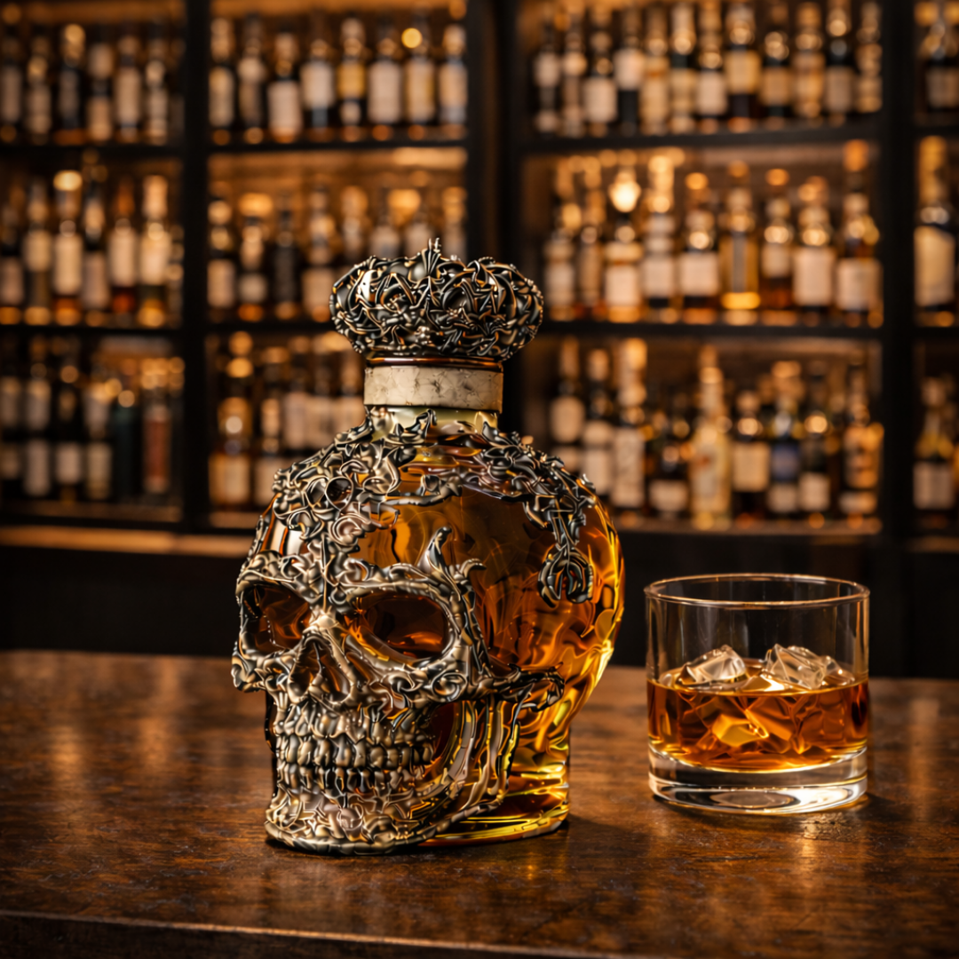 Whiskyfles - Skull Editie