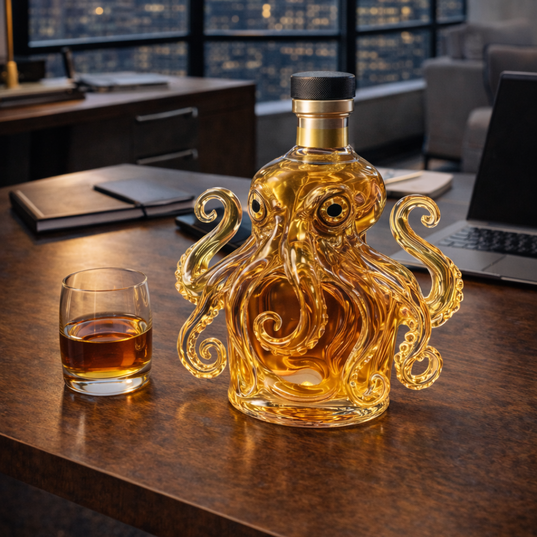 Whisky Fles - Octopus Editie