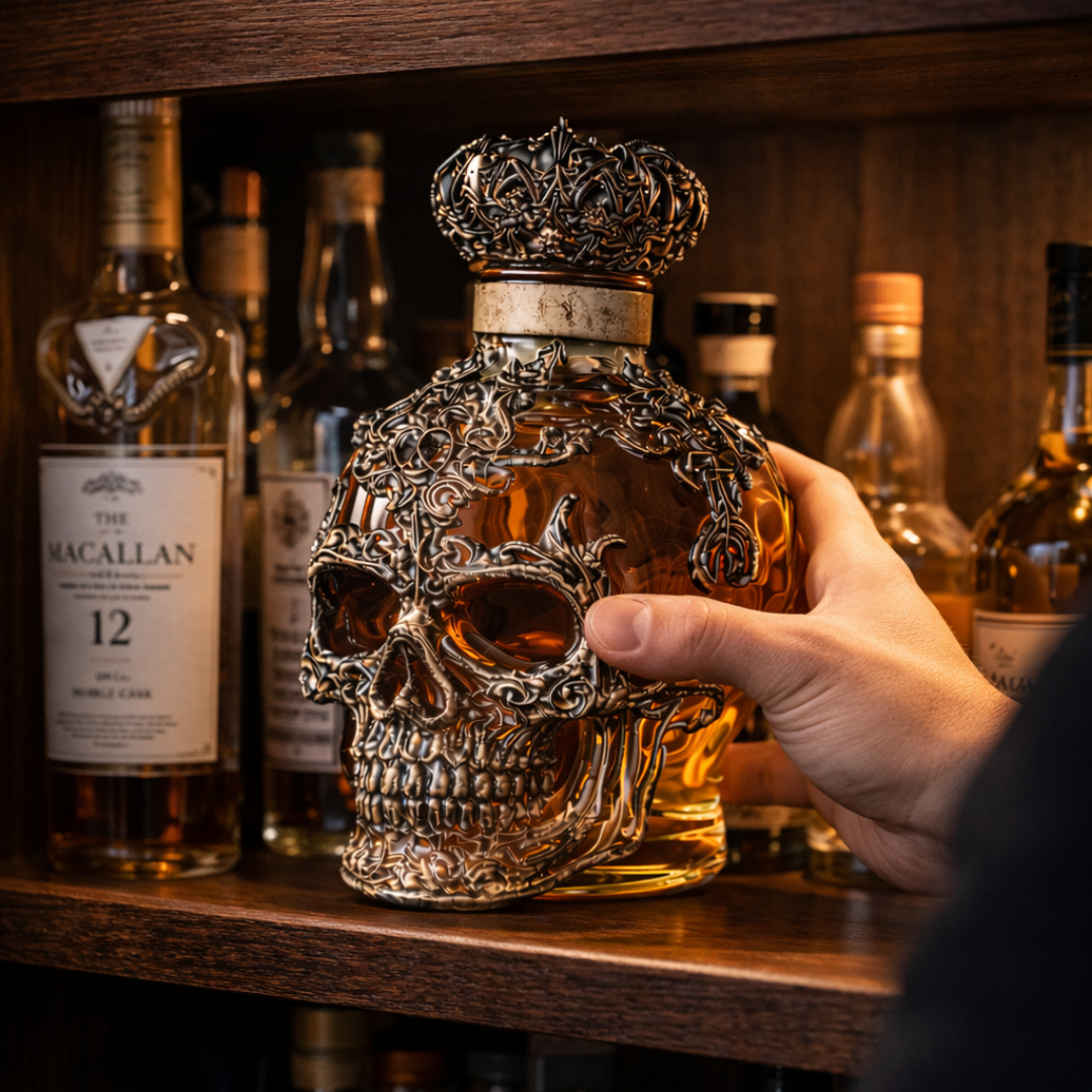 Whiskyfles - Skull Editie