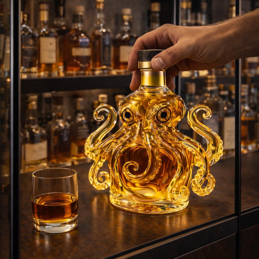 Whisky Fles - Octopus Editie