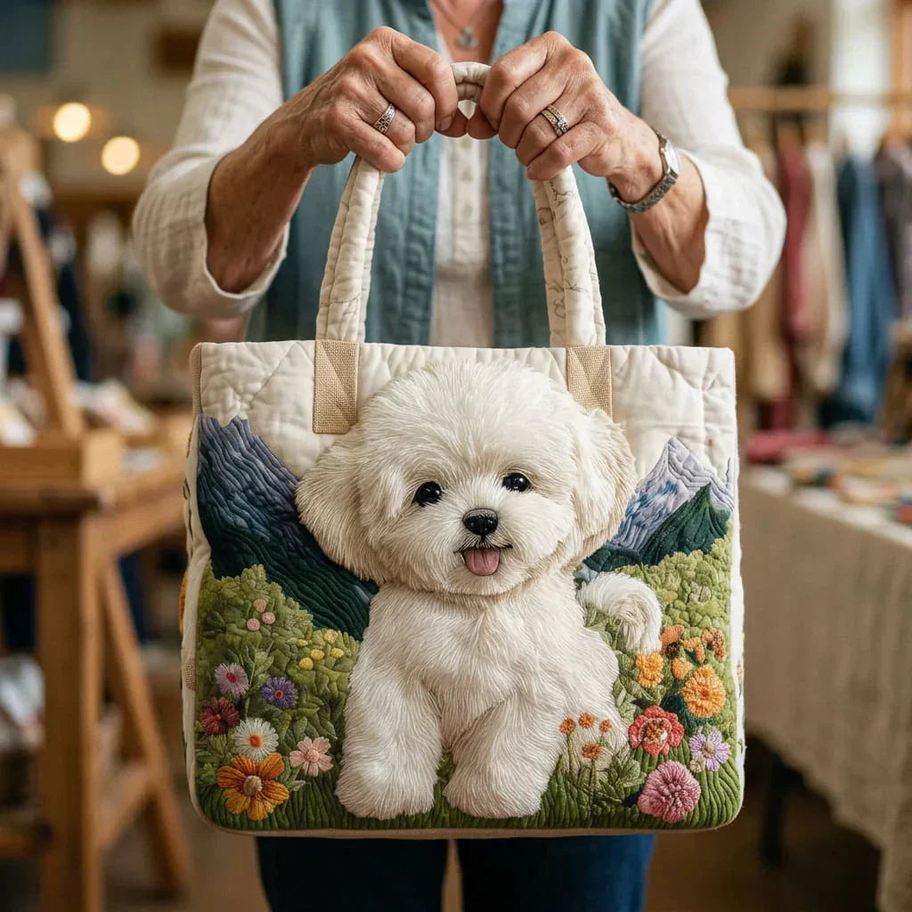 Handgemaakte Gequilte Tas - Betoverde Hond