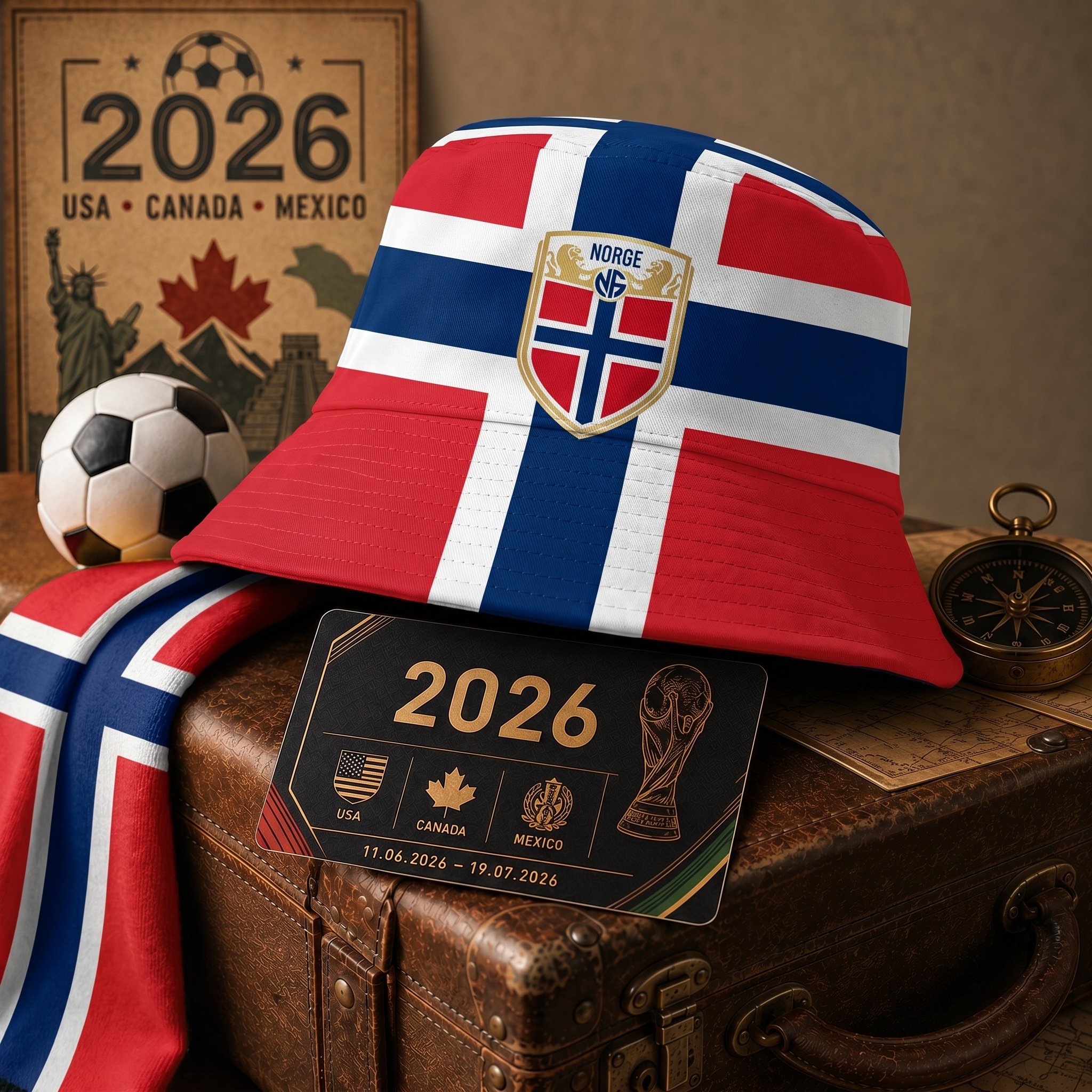 WK 2026 – Bucket Hat Noorwegen Editie