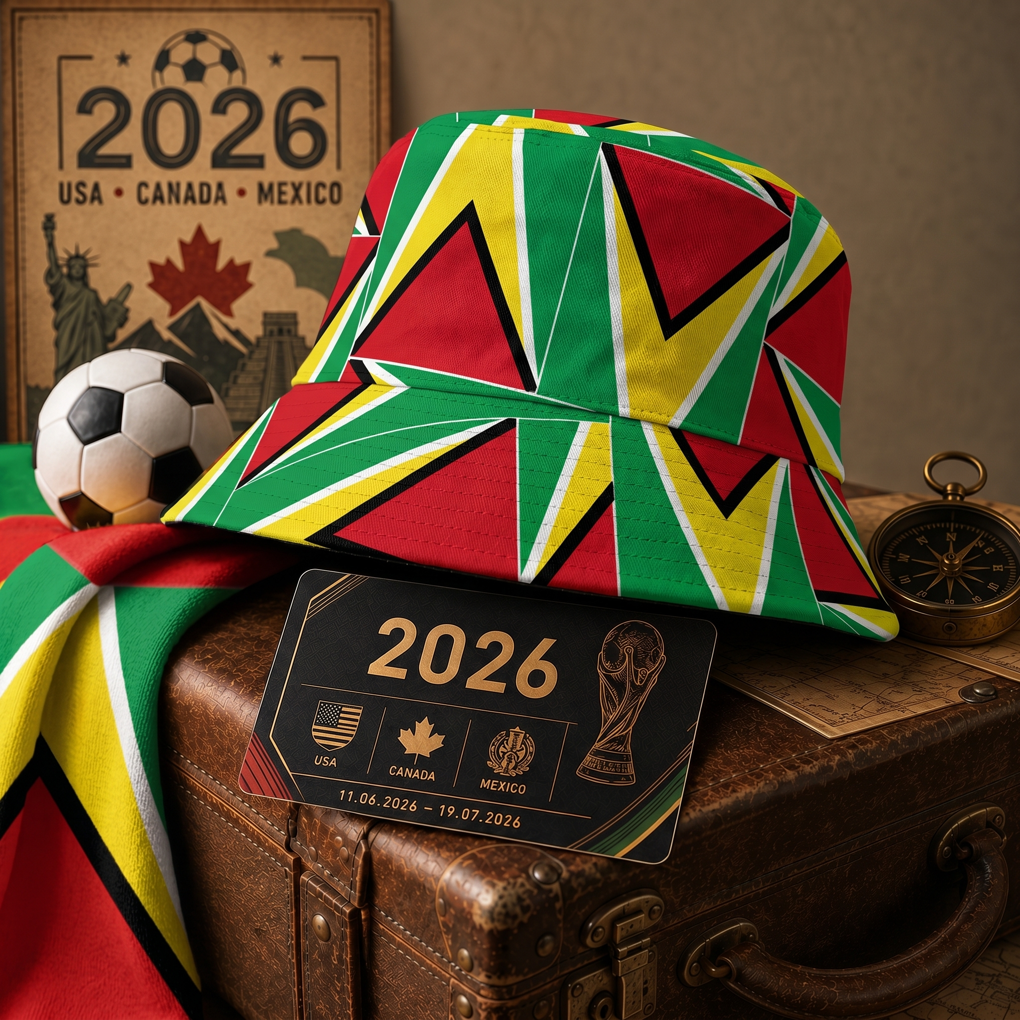 WK 2026 – Bucket Hat Guyana Editie
