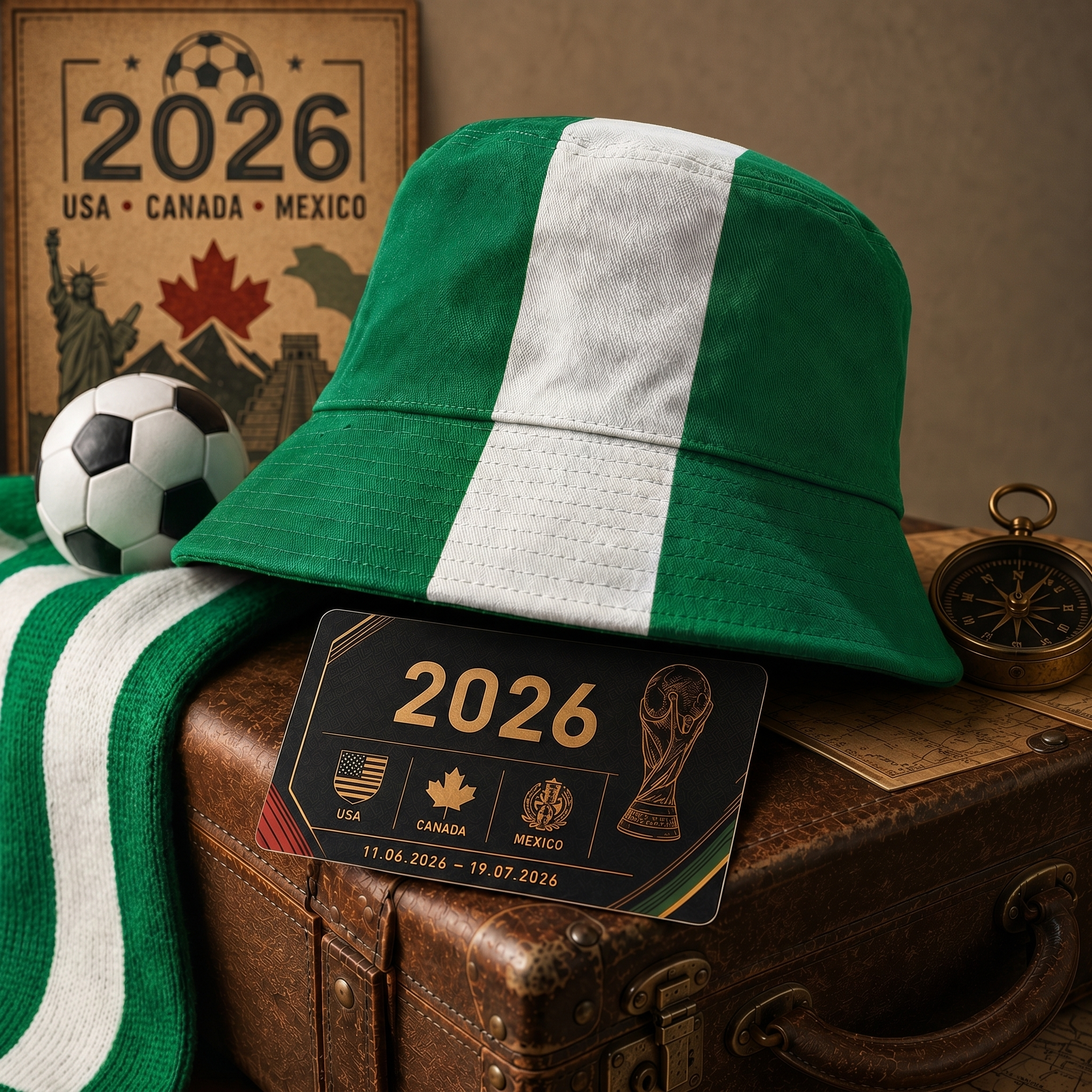 WK 2026 – Bucket Hat Nigeria Editie