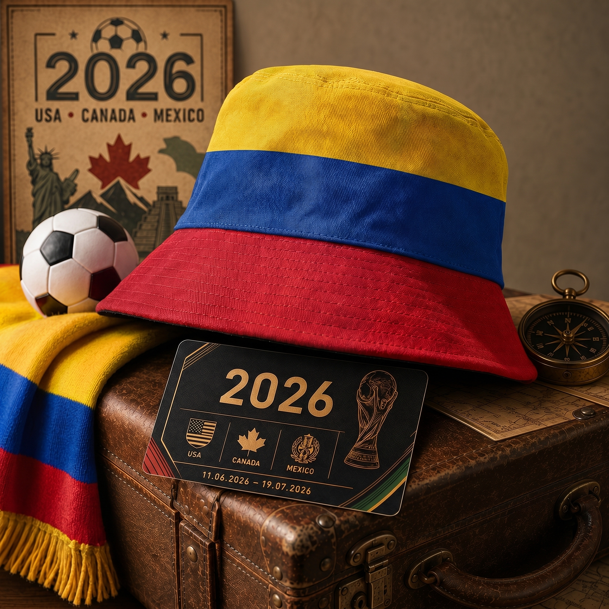 WK 2026 – Bucket Hat Colombia Editie