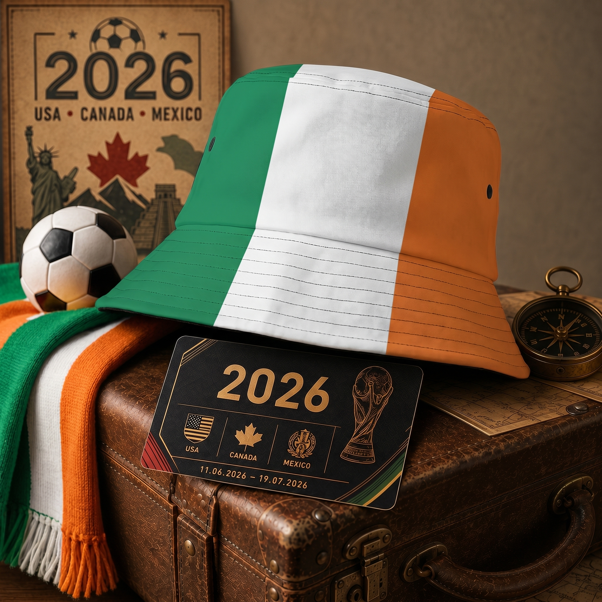 WK 2026 – Bucket Hat Ierland Editie