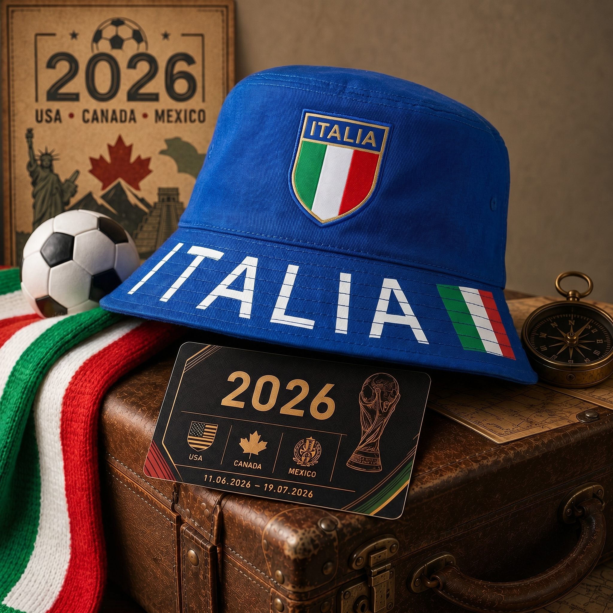 WK 2026 – Bucket Hat Italië Editie