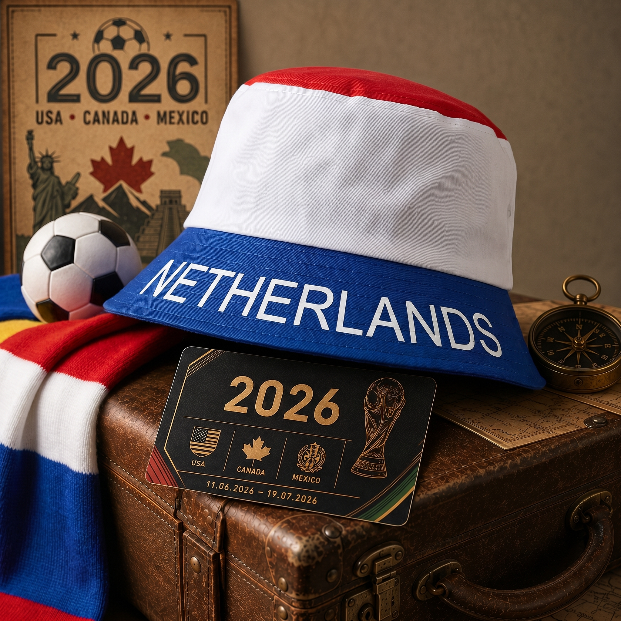 WK 2026 – Bucket Hat Nederland Editie