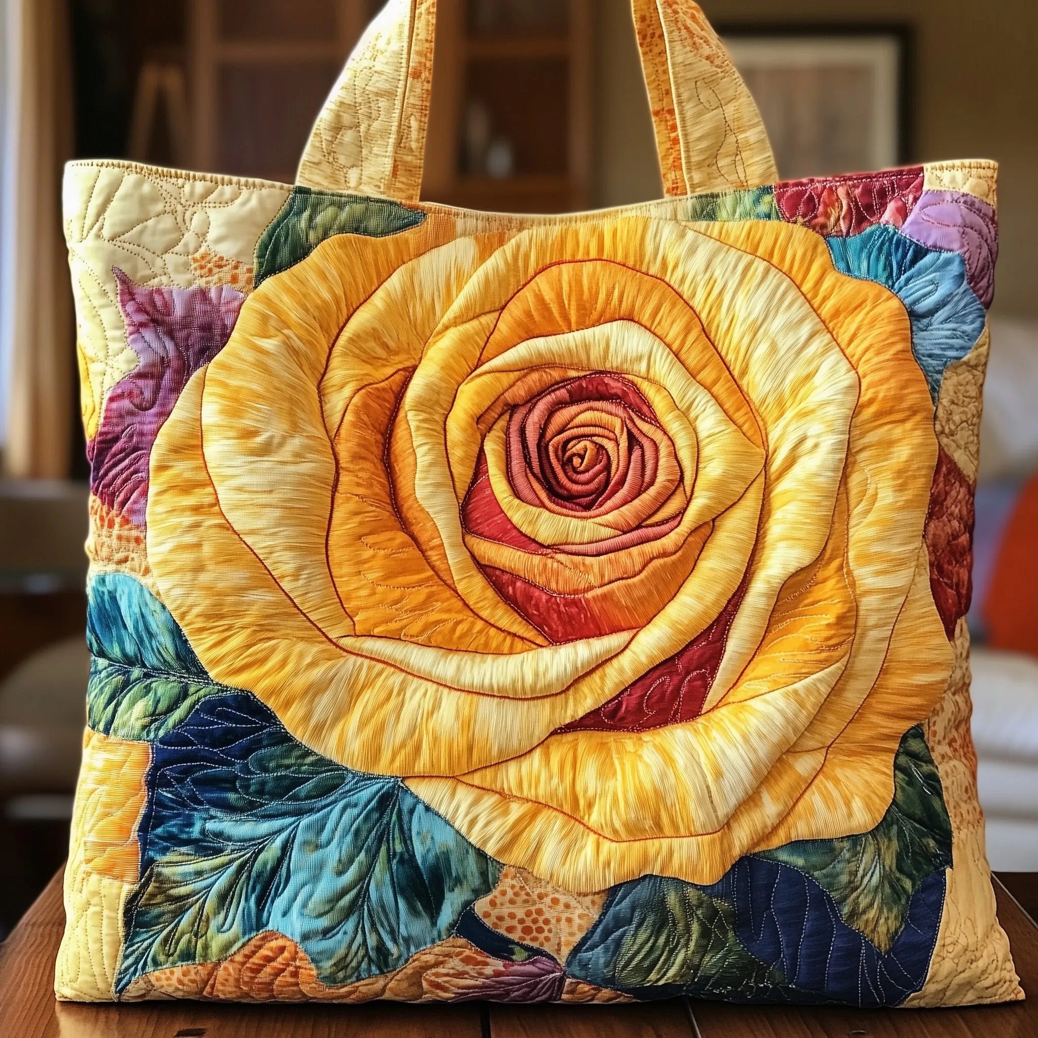 HANDMADE TAS - GELE EXPLOSIE